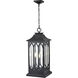 Mallorey 3 Light 10.5 inch Powder Coated Black Outdoor Hanging Lantern